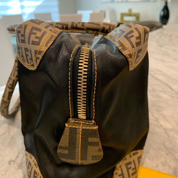 ✨SOLD✨Authentic Fendi Zucca Boston Tobacco - Picture 3 of 9